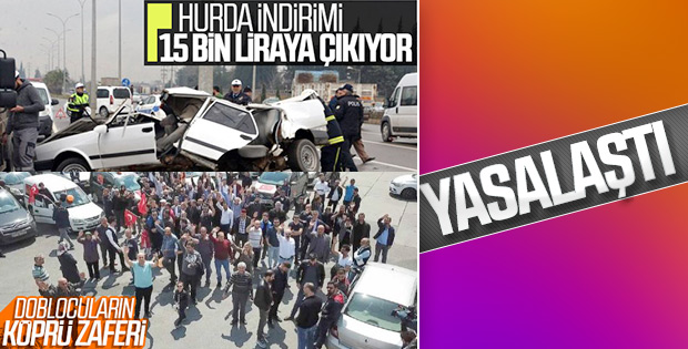 Hurda indirimi ve köprü cezaları iptali Resmi Gazete'de