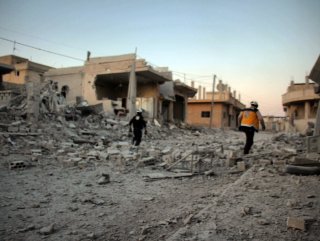 Suriye'nin El Mintar kasabası bombalandı: 5 ölü