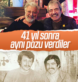 Selçuk Yöntem ve Metin Akpınar'dan 41 yıl sonra aynı kare