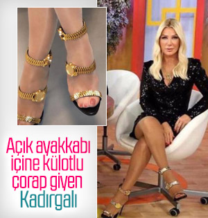Seda Sayan'ın ilginç ayakkabısı