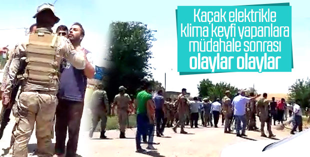 Elektrik şirketinin ekibine saldırı