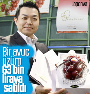 Japonya’da bir avuç üzüme rekor teklif