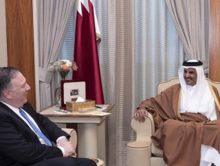 Pompeo, Katar Emiri Şeyh Temim ile görüştü