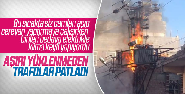 Şanlıurfa'da trafo patladı