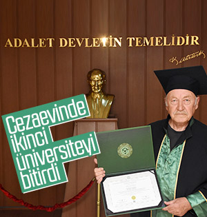 Cezaevinde ikinci üniversiteden mezun oldu