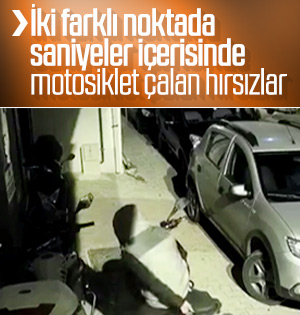 İstanbul’da motosiklet çalan hırsızlar