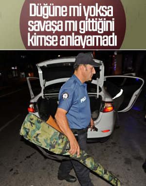 Antalya'da düğüne giden şahsın aracından çıkanlar şaşırttı