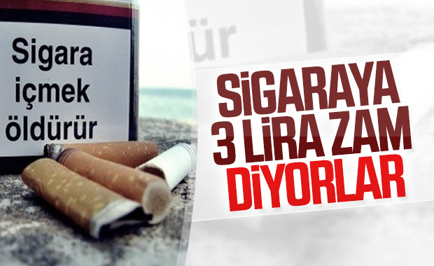 Sigaraya 3 lira zam geldiğine dair liste dolaşımda