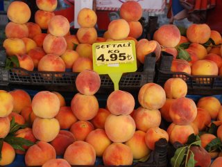 Tokat'ta tarlada 1 lira olan şeftali markette 4.95