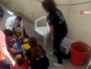 Denizli'de depremden korkan çocuk çatıdan düştü