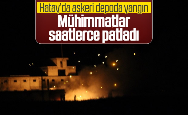 Hatay'da askeri depoda patlama