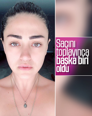 Dilan Çıtak Tatlıses saçlarını topladı