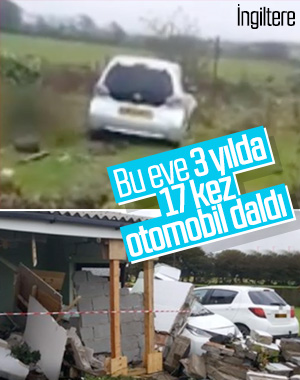 Evlerine 3 yılda 17 kez otomobil daldı