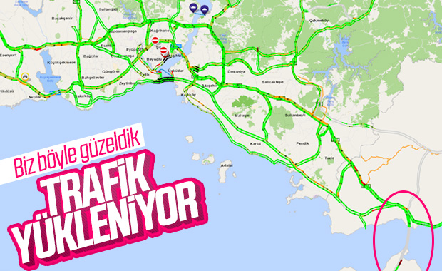 İstanbul'a dönüş trafiği