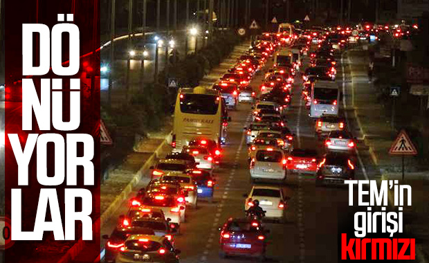 Tatil için İstanbul'dan ayrılanlar dönüyor