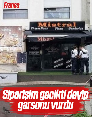 Siparişi geciktiren garsonu öldürdü