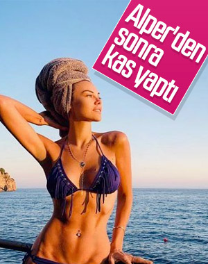 Tuvana Türkay'dan bikinili poz