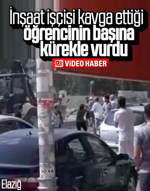 Elazığ'da çıkan kürekli kavgada 1 kişi yaralandı