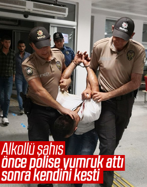 Aksaray'da alkollü şahıs ortalığı birbirine kattı