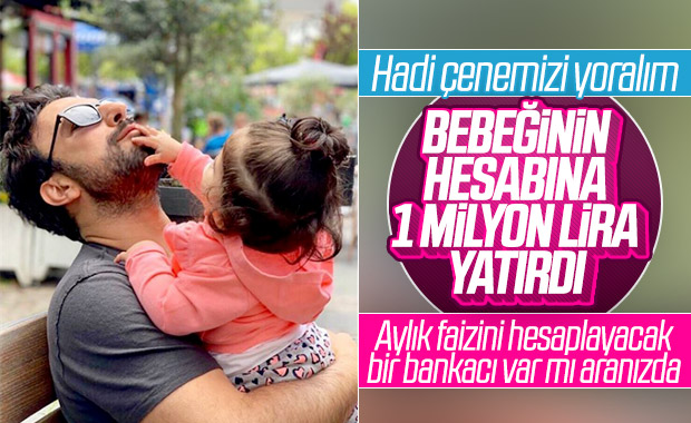 Tarkan, bebeği Liya'nın hesabına 1 milyon lira yatırdı