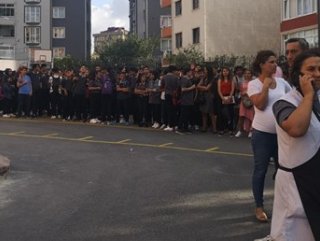 Sancaktepe'de okulda yangın çıktı