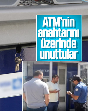 Sivas'ta ATM üzerinde unutulan anahtar polise ihbar edildi