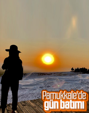 Pamukkale, turistleri gün batımıyla mest ediyor