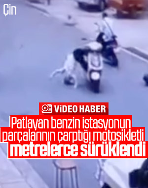 Patlayan benzin istasyonunun parçaları ölüme neden oluyordu
