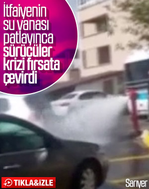 Patlayan su borusundan faydalanan sürücüler