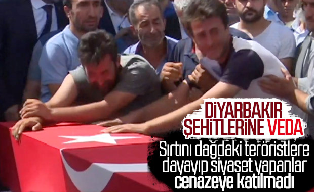 Diyarbakır saldırısında şehit düşenlere veda