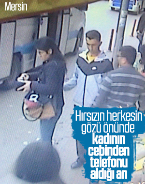 Otobüs durağında bekleyen kadının telefonunu çaldı