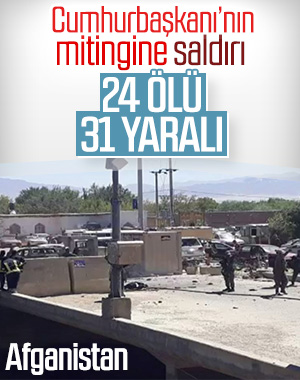 Afganistan Cumhurbaşkanı'nın mitinginde bombalı saldırı