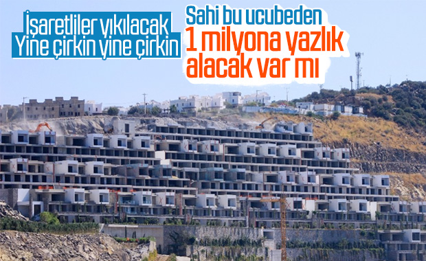 Bodrum'da yıkımlar devam ediyor