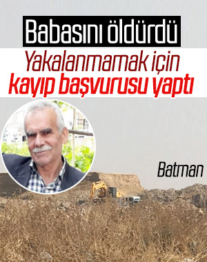 Batman'da babasını öldüren katilin foyası ortaya çıktı