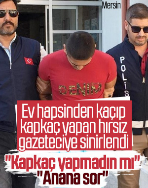 Ev hapsinden kaçıp kapkaç yapan hırsız yakayı ele verdi