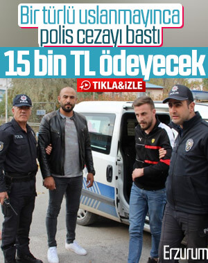 Lüks araçla drifte rekor ceza