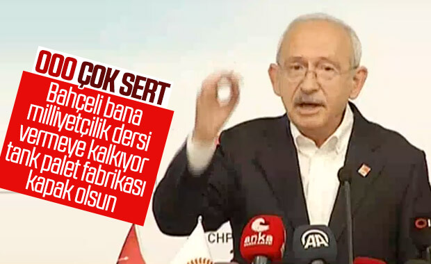 Kemal Kılıçdaroğlu'ndan Bahçeli'ye tank palet eleştirisi