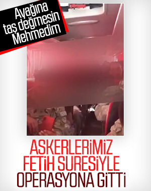 Komandolar dualarla sınıra gitti