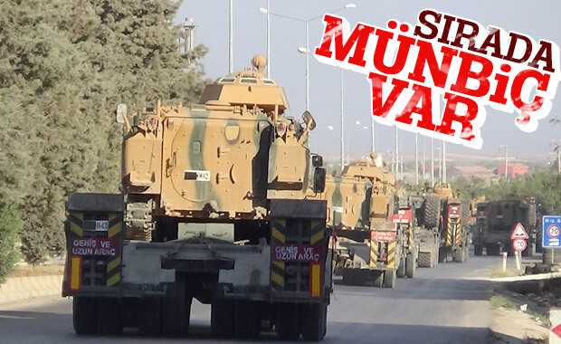 ZMA'lar Münbiç'e doğru yola çıktı