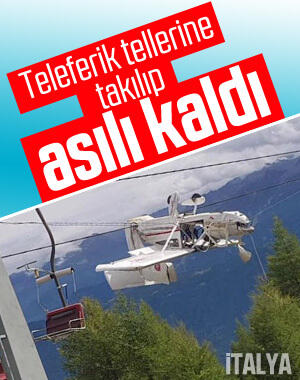 Mucize kurtuluş: Tellere takıldı