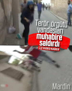 Terör yandaşları İHA muhabirine saldırdı