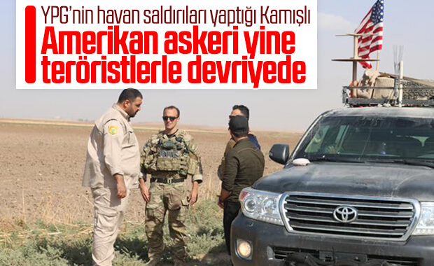 ABD ordusu, YPG ile Kamışlı'da yine devriyede