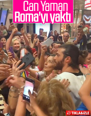 Can Yaman'a Roma'da büyük ilgi