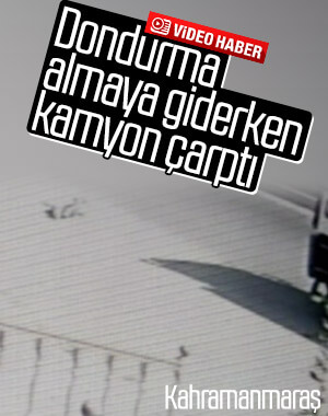 Dondurma almaya giden sürücü canından oluyordu