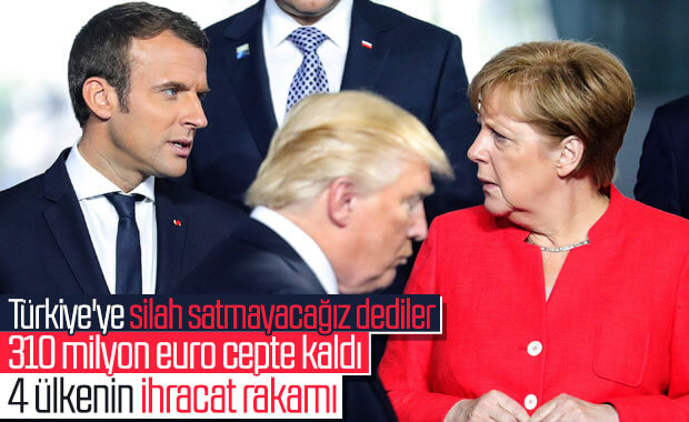 Türkiye'ye silah satmayacak ülkelerin ihracat rakamları