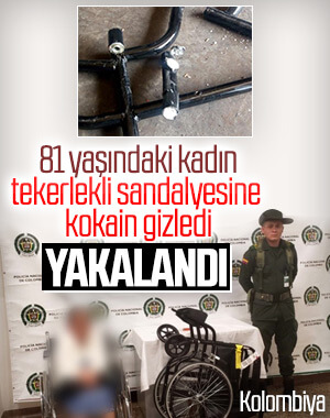 Tekerlekli sandalyeye gizlenmiş kokain bulundu