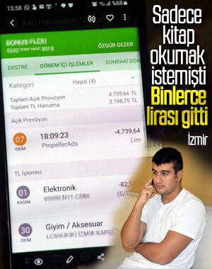 Kitap okumak için program indirdi, binlerce lirası gitti
