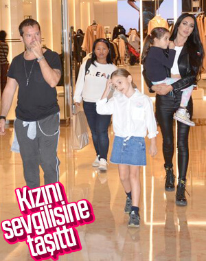 Ozan Doğulu, kızları ve sevgilisiyle alışverişte