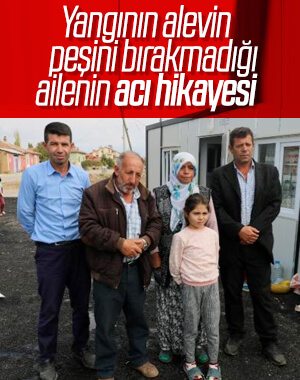 Afyonkarahisarlı aile bir aydır yangınla mücadele ediyor