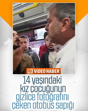 14 yaşındaki kız çocuğunun gizlice fotoğrafını çekti
